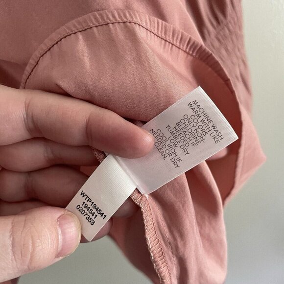 J.Jill Women Size S Pink Rose Round Neck Bell Sleeves Cold Shoulder Blouse - Picture 8 of 9